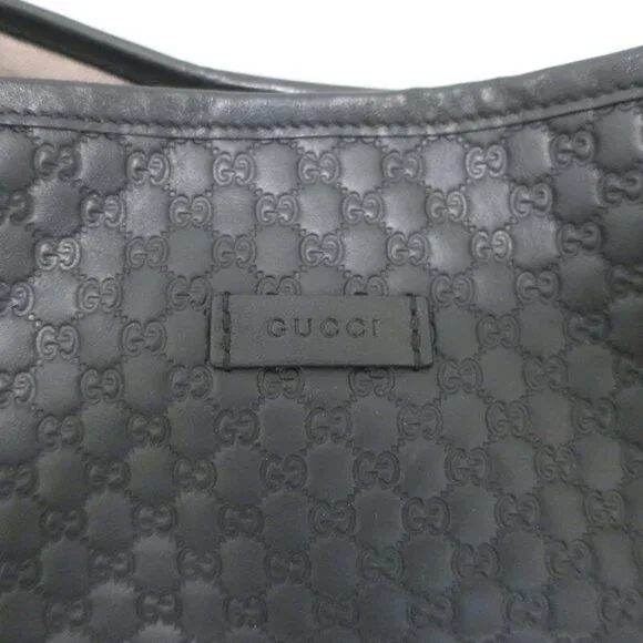 Gucci Outlet Microguccissima Joy Tote Black Leather Large Shoulder Bag - Picture 4 of 13